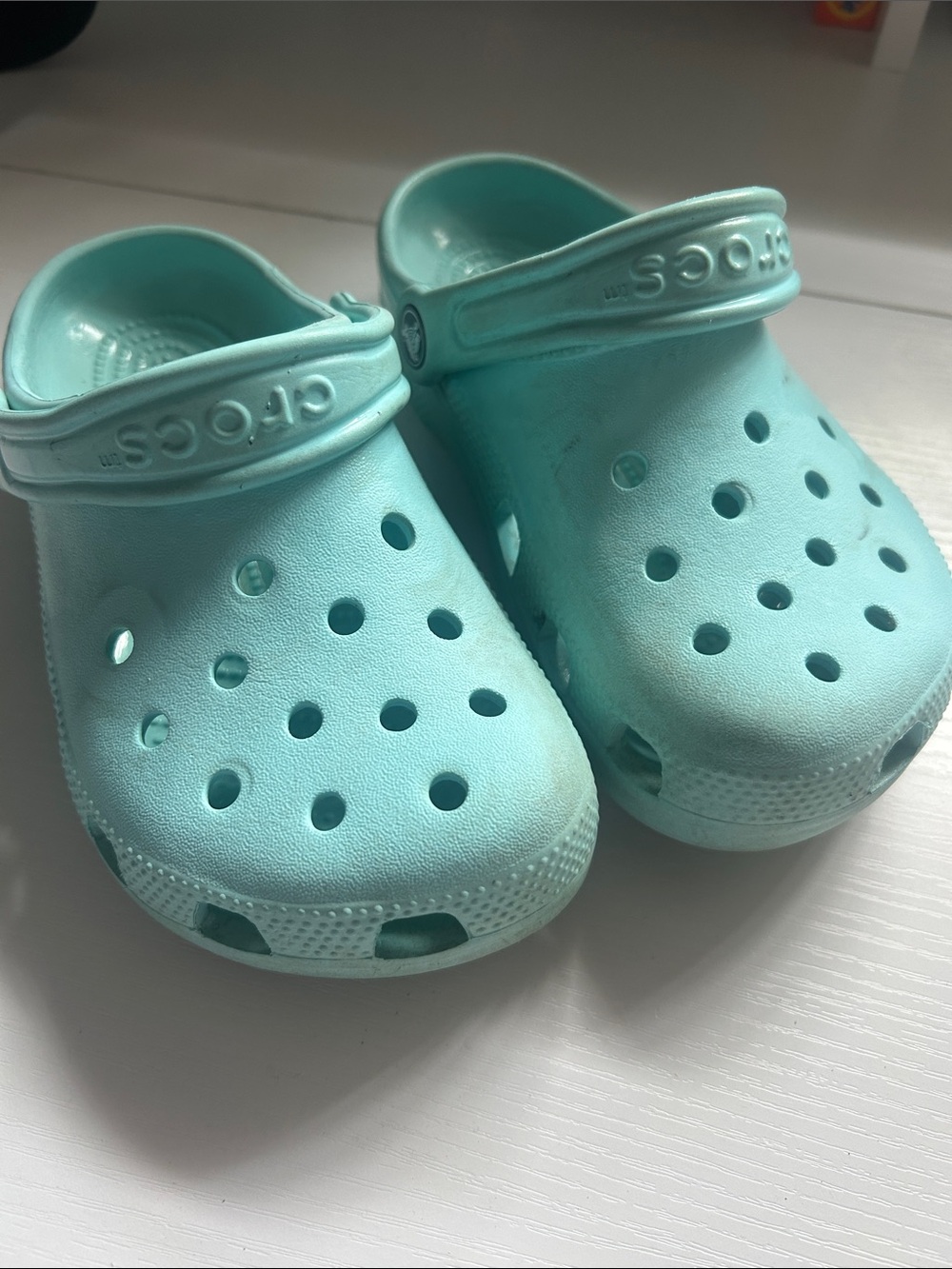 CROCS Kids Classic Clog in Aqua Teal